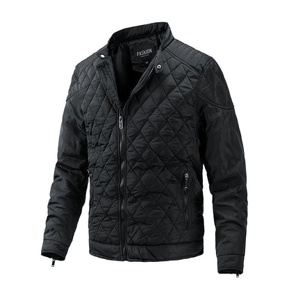 Men’s Quilted Winter Jacket | Warm Outdoor Puffer Coat | Lightweight Insulated Casual Outerwear | Durable Cold Weather Essential