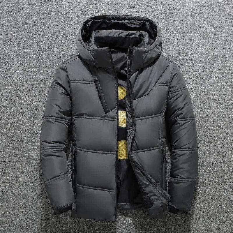 Men’s Lightweight Down Winter Jacket | Warm Insulated Winter Coat, Water-Resistant Puffer Outerwear for Cold Weather