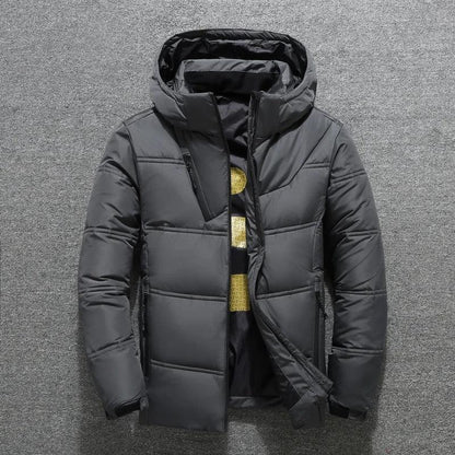 Men’s Lightweight Down Winter Jacket | Warm Insulated Winter Coat, Water-Resistant Puffer Outerwear for Cold Weather