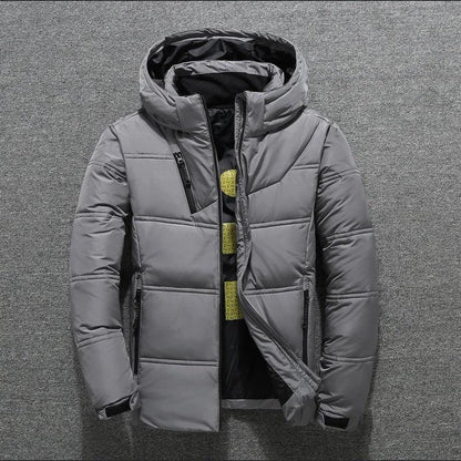Men’s Lightweight Down Winter Jacket | Warm Insulated Winter Coat, Water-Resistant Puffer Outerwear for Cold Weather