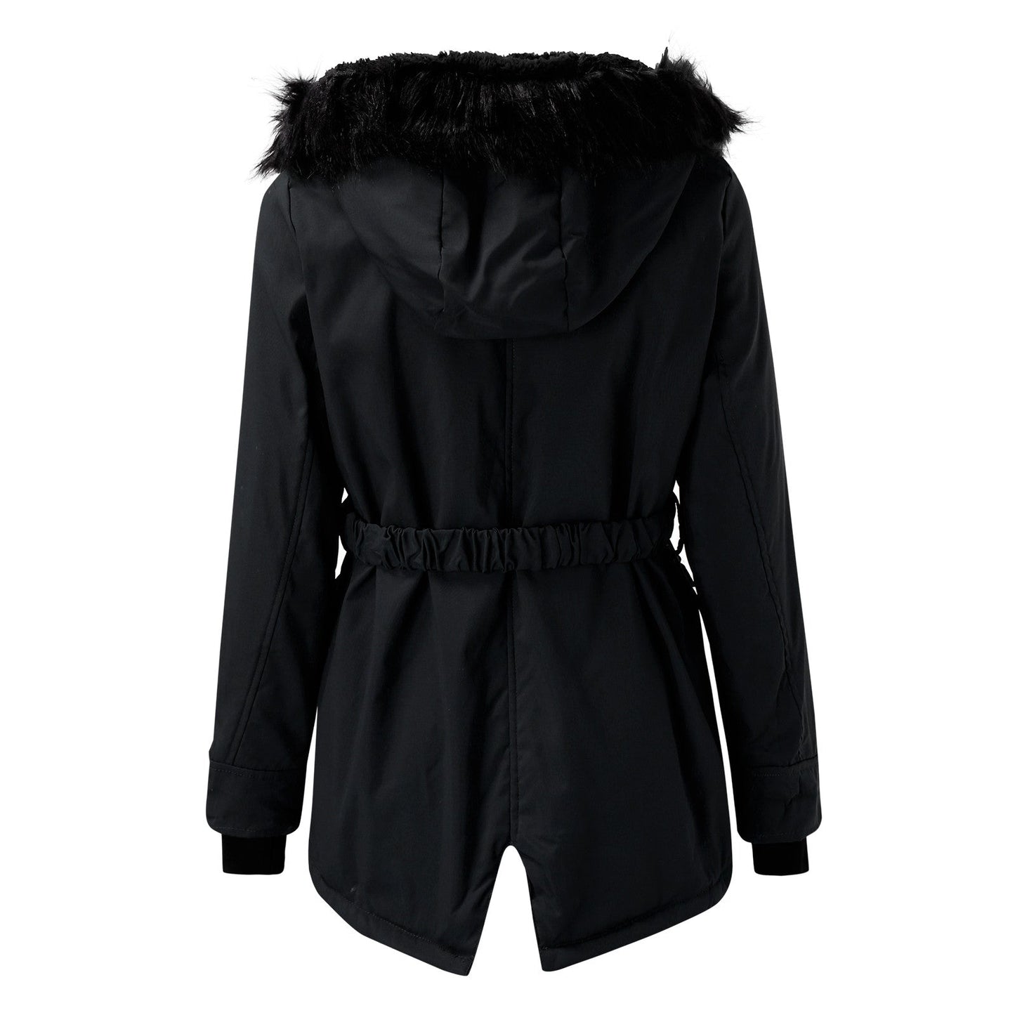 Women’s Fashionable Winter Coat | Warm Quilted Jacket with Faux Fur Hood & Elegant Design