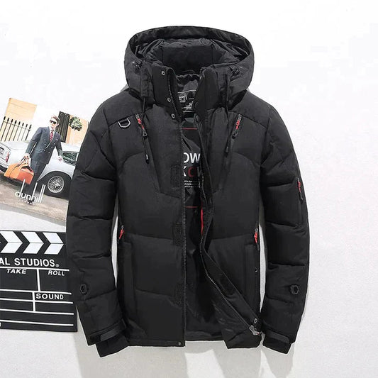 Men’s Down Jacket | Warm Winter Puffer Coat | Lightweight Insulated Quilted Jacket | Comfortable Outdoor Outerwear for Cold Weather