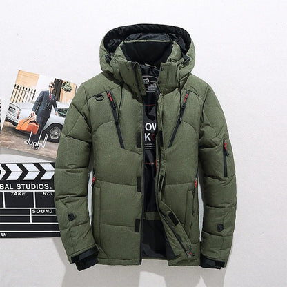 Men’s Down Jacket | Warm Winter Puffer Coat | Lightweight Insulated Quilted Jacket | Comfortable Outdoor Outerwear for Cold Weather