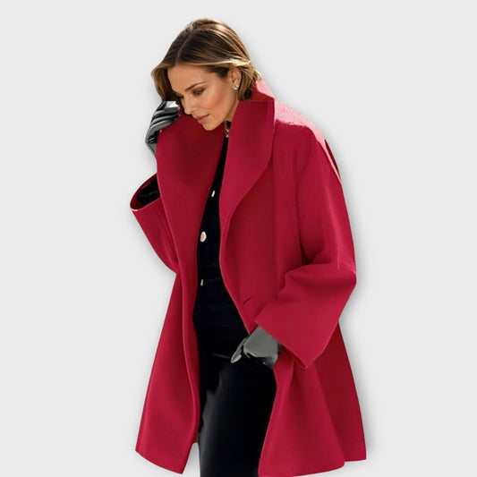 Women’s Wool Winter Coat – Stylish Windproof Long Jacket, Elegant Warm Overcoat for Cold Weather, Casual and Business Wear