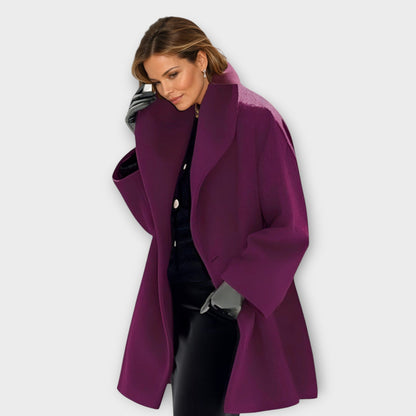 Women’s Wool Winter Coat – Stylish Windproof Long Jacket, Elegant Warm Overcoat for Cold Weather, Casual and Business Wear